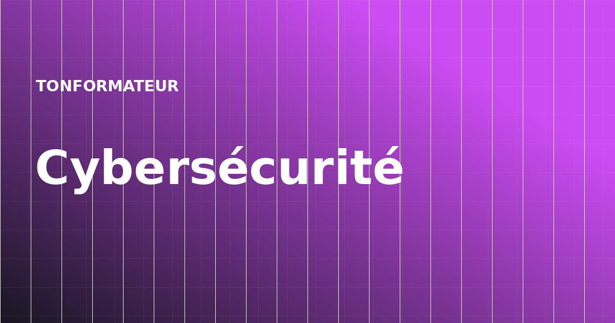 Cybersécurité